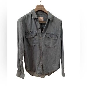 Rails denim button down shirt size S NWT